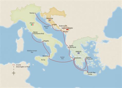 Map Of Iconic Adriatic Antiquities Itinerary 15 Days 11 Guided