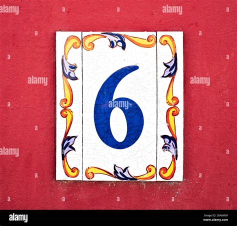 Floral Number Six Design Hi Res Stock Photography And Images Alamy