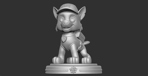 Rocky Paw Patrol Fanart D Model D Printable Cgtrader