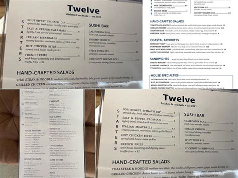 Twelve Tyler Menu Reviews 463 Photos 47 Restaurantji