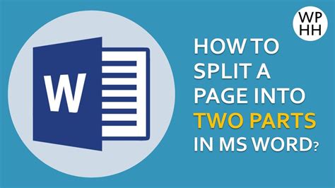 How To Split A Page Into Two Parts In MS Word Divide Page Into