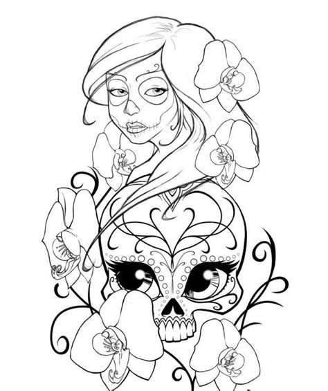 Sugar Skull Girl Coloring Pages Coloring Home 3870 The Best Porn Website