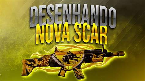 Desenhando A Scar Drag O Dourado Free Fire Youtube