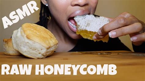 Asmr Raw Honeycomb Extremely Sticky Eating Sounds No Talking Youtube