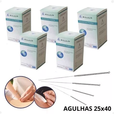 Kit 500 Agulha Acupuntura 25x30 Esterilizadas Promoção MercadoLivre