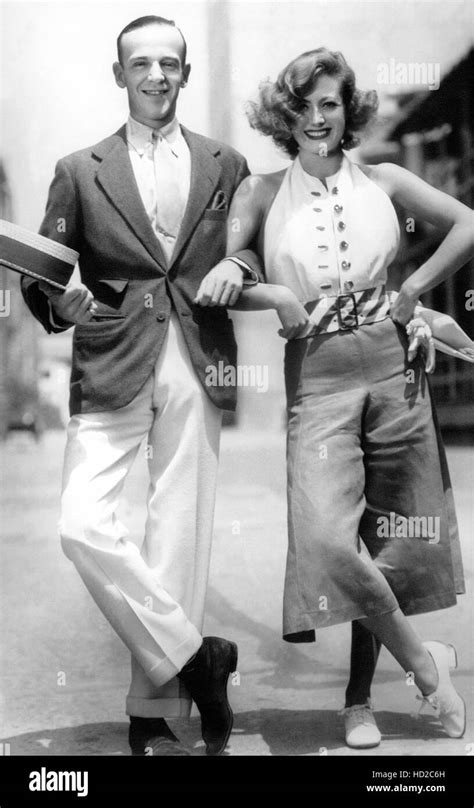 Dancing Lady Fred Astaire Joan Crawford On The Set 1933 Stock Photo