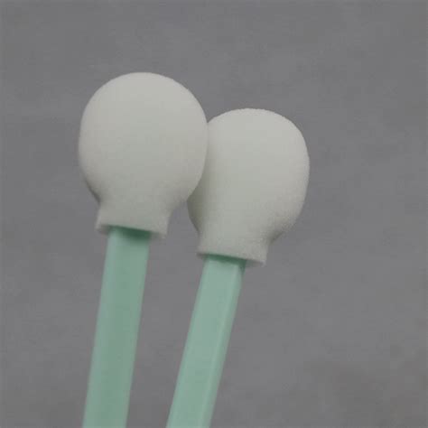 Electronics Circular Head Disposable Cleanroom Foam Swabs