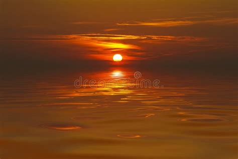 Incredible Sunset at a Calm Ocean Stock Photo - Image of aqua, atlantic: 4391792