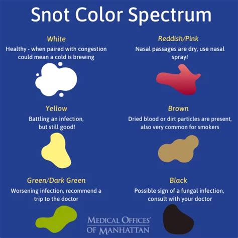 What Your Snot Says About Your Health Mucus Color Mucus Color Chart ...