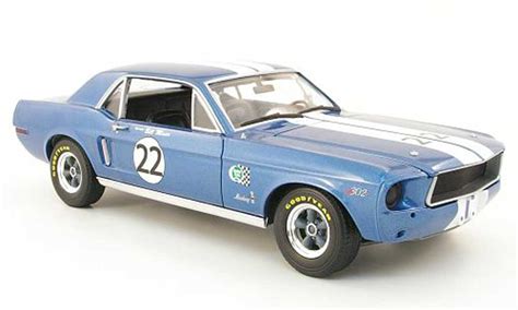 Miniature Ford Mustang 1968 1 18 Greenlight 1968 T A No 22 Bill Maier