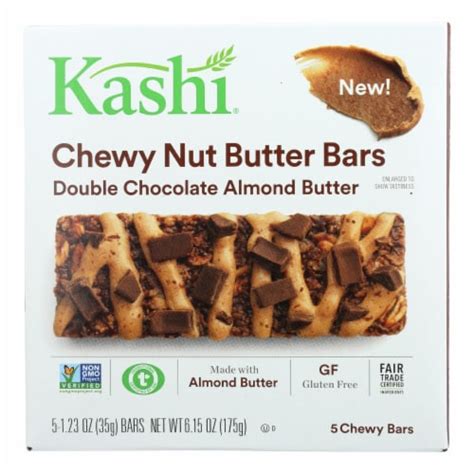 Kashi Double Chocolate Almond Butter Chewy Nut Butter Bars 5 Ct 123