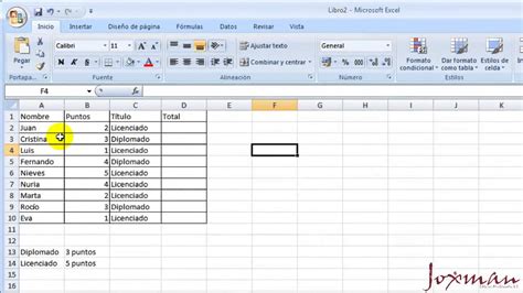 04 Excel avanzado Operadores lógicos función SI y función SI anidada