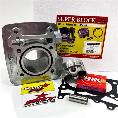 Jual BLOK BOREUP FORGED PISTON BRT VARIO 160 PCX 160 ADV 160 62 MM