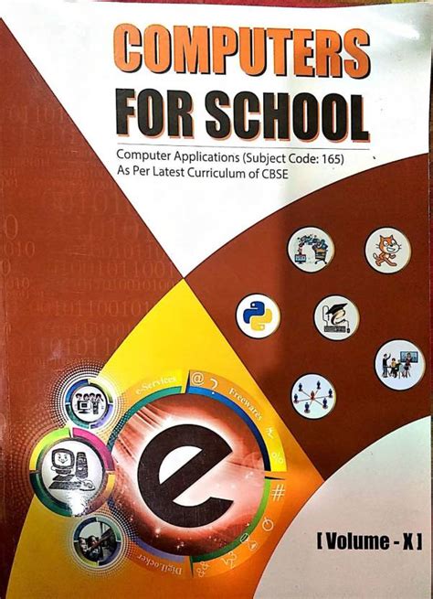 Textbook Of Computer Application Cbse Subject Code 165 Class 10 Computers For School Buy