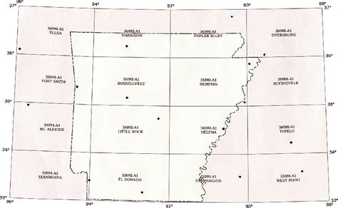 Arkansas Topographic Index Maps Ar State Usgs Topo Quads 24k 100k 250k