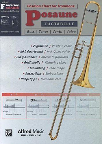 Alfred S Fingering Charts Instrumental Series Zugtabelle Posaune