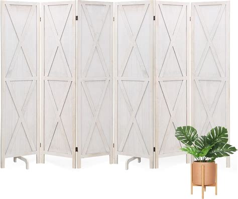 Amazon ECOMEX Room Divider 6 Panels Privacy Screen 5 6 Ft Tall