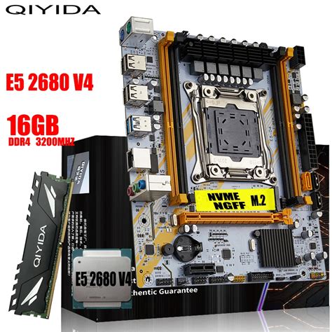 Qiyida X Motherboard Lga Set Kit Xeon E V Cpu Processor