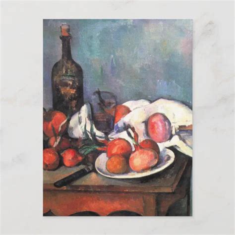 Still Life With Onions Paul C Zanne Postcard Zazzle