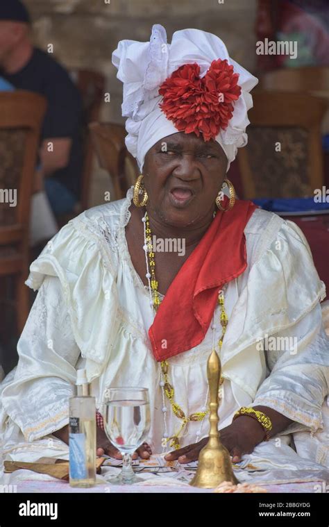 Traditional Fortune Teller In Havana Vieja Havana Cuba Stock Photo