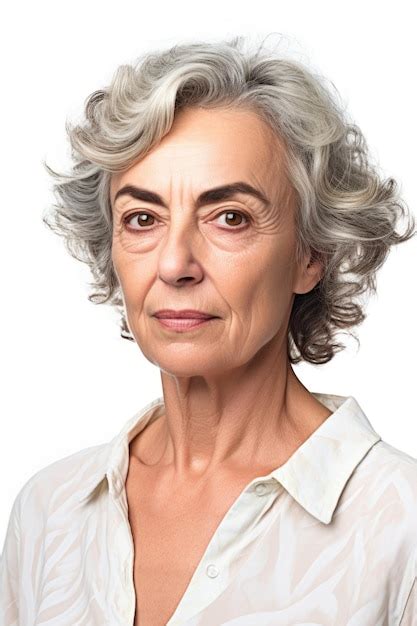 Premium Ai Image Studio Portrait Of A Confident Mature Woman In Her