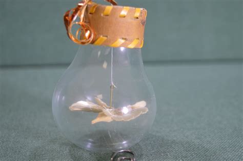 Купить Елочная игрушка, лампочка "Птица, птичка". в интернет-аукционе ...