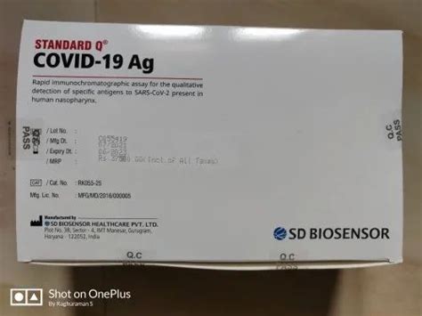 Sd Biosensor Omicron Covid Rapid Antigen Test Kit Icmr Approved