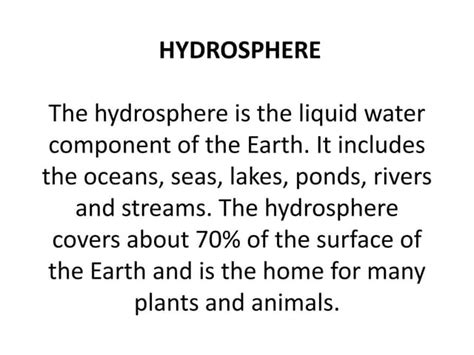 2 Hydrosphere Ppt