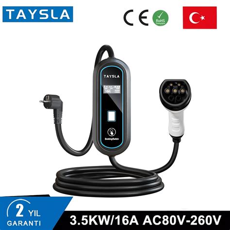 TAYSLA Ta Ntip R Tip 2 Elektrikli Ara Arj Cihazlar 7KW 32A 16A 3 5KW