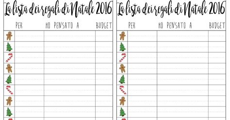 PRINTABLES 4 La Lista Dei Regali Di Natale Da Stampare E Compilare