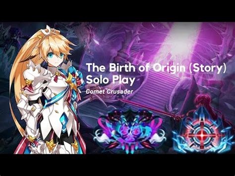 Elsword Kr Birth Of Origin Story Comet Crusader Solo Play