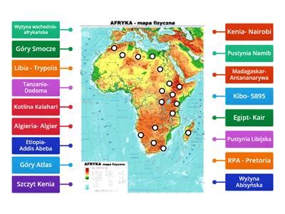 Geografia Mapa Afryki Klasa Materia Y Dydaktyczne