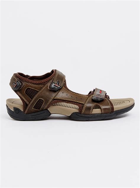 Everest Waxy Nubuck Sandals Brown Bronx Sandals And Flip Flops