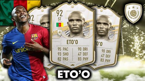 92 PRIME ICON SAMUEL ETO O PLAYER REVIEW WHAT A LEGEND FIFA 21