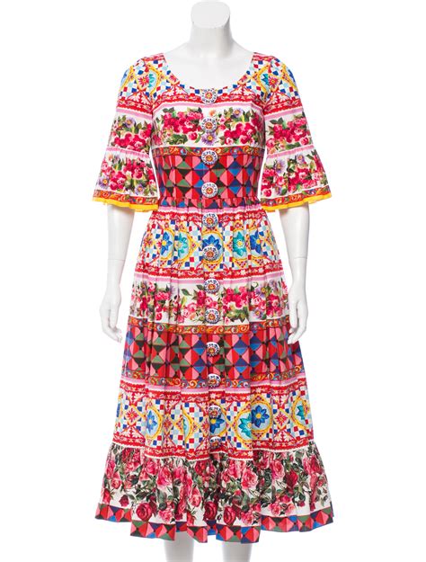 Dolce And Gabbana 2017 Mambo Print Dress Clothing Dag76016 The Realreal