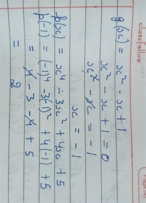 Divide The Polynomial Px By The Polynomial Gx And Find The Quotient And