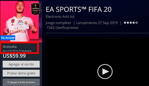 Fifa 20 Descargar Gratis Con Ea Access Para Ps4 Xbox One Y Origin