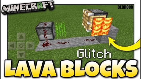 Minecraft LAVA BLOCKS GLITCH WATER PANES Tutorial MCPE Xbox