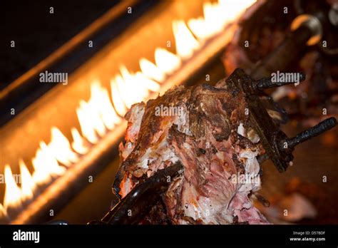 Spit Roast Meat Cooking High Resolution Stock Photography And Images