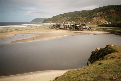 Small Village On Playa Bahia Mansa Beach Chile South Pacific Pacific