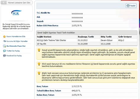 Genel Sağlık Sigortası Tescil ve Prim Borcu Nasıl Sorgulanır Acil Servis