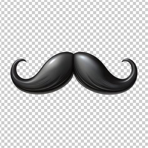 Fundo Transparente De Bigode Preto PSD Premium