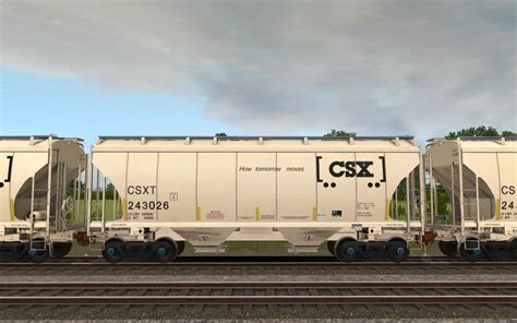 Csxt Trinity 2 Bay Covered Hopper Virtual Railroad Mods