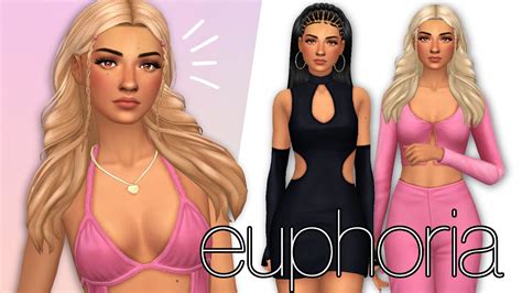 NEW EUPHORIA COLLECTION Sims 4 Custom Content Showcase YouTube