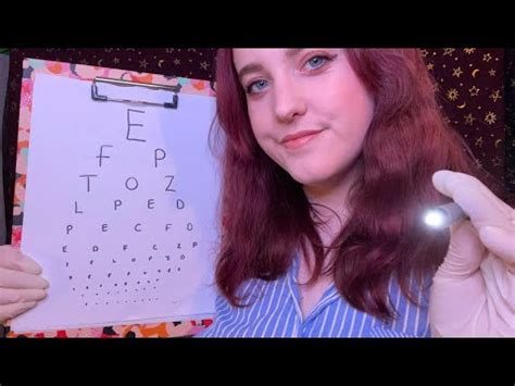 ASMR FAST Eye Exam Light Triggers Glove Sounds Follow Instructions