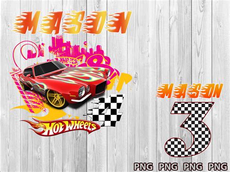 Hot Wheels Birthday Png Hot Wheels Party Birthday Png Racing Etsy