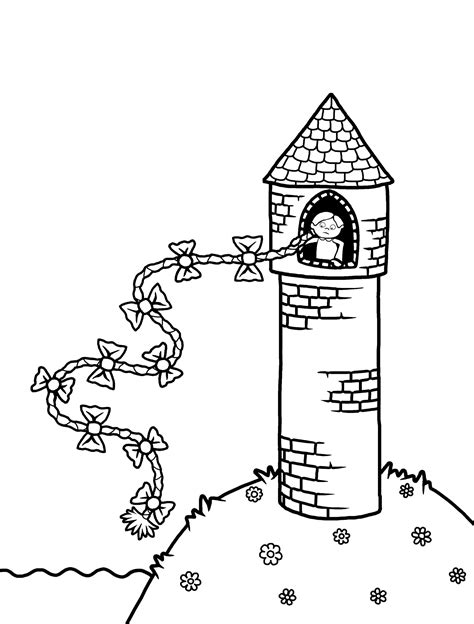 Rapunzel Tower Drawing At Explore Collection Of