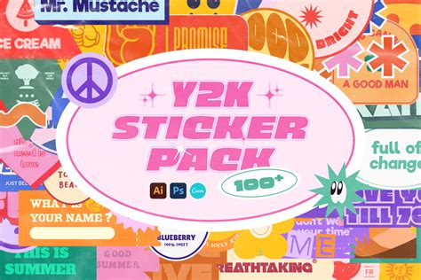 Y2K Sticker Pack On Behance