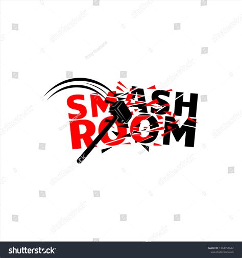 Smash Room Vector Logo Stock Vector Royalty Free 1364051672