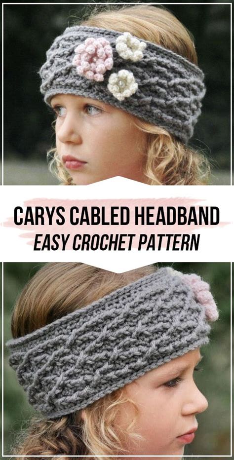 Crochet Carys Cabled Headband Pattern Crochet Cable Headband